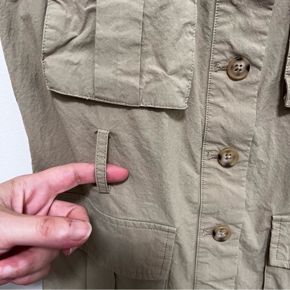 URBAN REVIVO Cargo Khaki 2 in 1 T Shirt Mini Dress Size US 4 - Picture 5 of 8